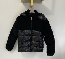 Save The Duck Black Teddy Nylon Ultra Light Puffer Jacket size 16 Years 