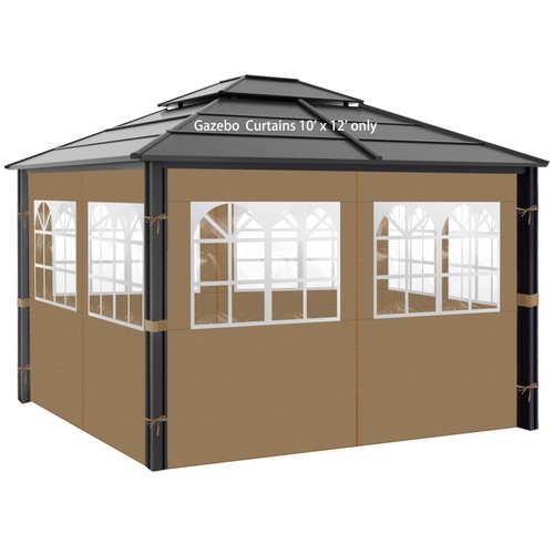 Gazebo privacy curtains x - gazebo, 10