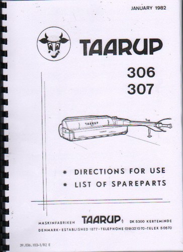 Taarup 306 and 307 mower - taarup,