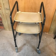 2 Tray wheeled trolley