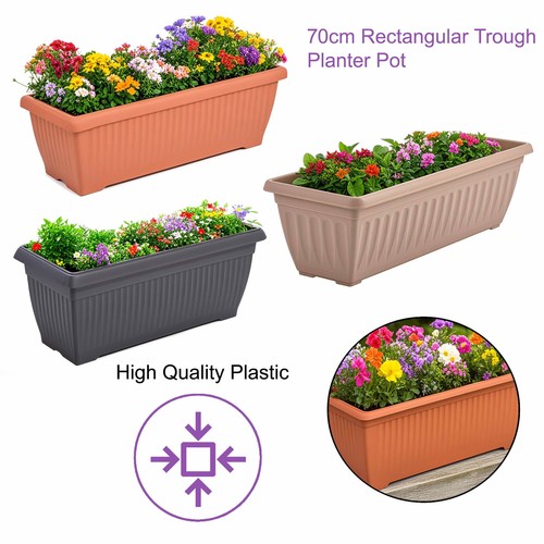 70cm trough plant pot - 70cm,