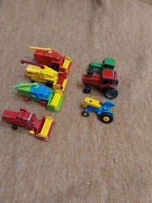 Assorted Vintage Diecast Farm Vehicle Toys.