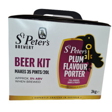 St Peters Brewery Plum Flavour Porter Beer Making Ingredients Kit