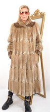 US5156 REAL MUSKRAT FUR COAT
