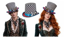 Adults Mad Hatter Checkered