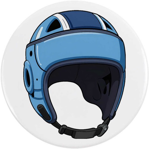 Rugby scrum cap button - button, /