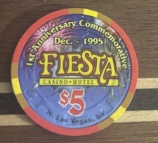 Fiesta - $5 Casino Chip - 1st