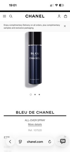 Bleu chanel all over spray - de, all-over