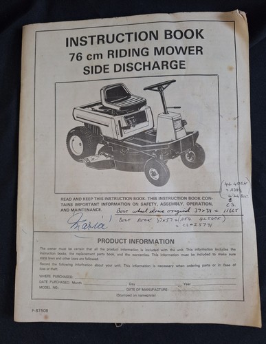 Vintage mtd riding mower - mtd, 30"