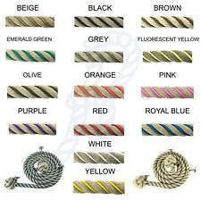 32mm Synthetic Polyhemp Wormed Bannister Rope x 10ft, Choose Your Worming Colour