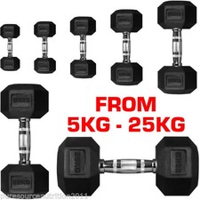 HEX Dumbbell Set Weight Workout Biceps Triceps 15kg / 20kg / 30kg / 40kg / 50kg