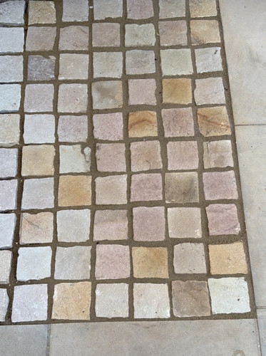 Patio cobble setts fossil mint - patio,