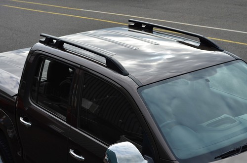 Black aluminium roof rack - aluminium,