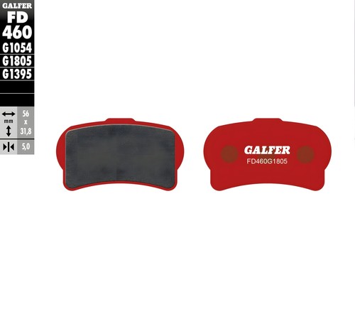 Brake pads galfer fd460g1805 - brake,