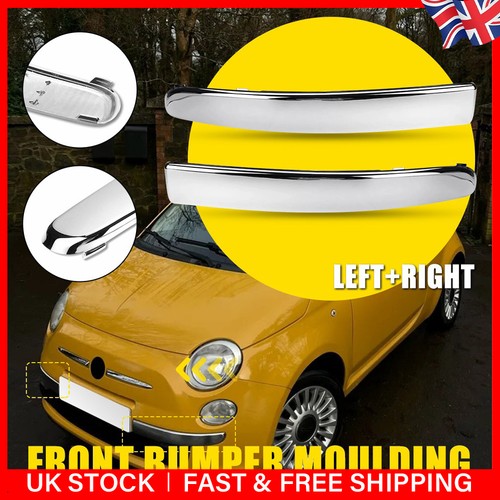 Pair chrome front bumper - l+r,