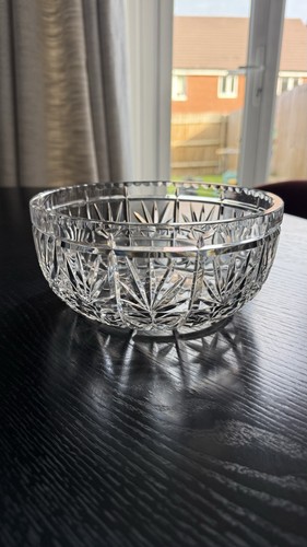 Crystal rose bowl heavy duty - rose,