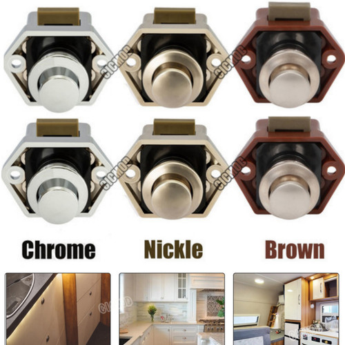 Mini push button - push, lock