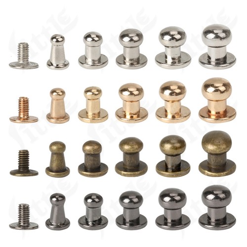 Solid metal round - metal, stud