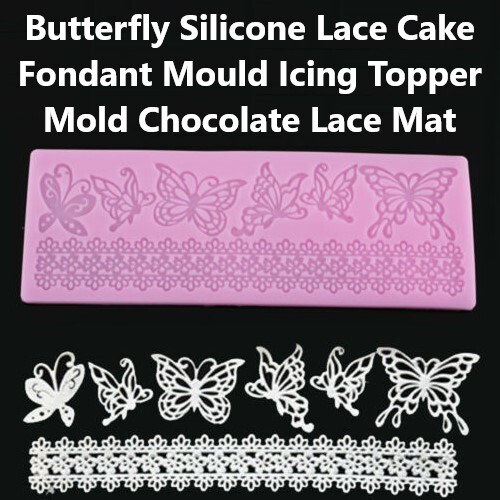 Butterfly silicone lace cake - lace,