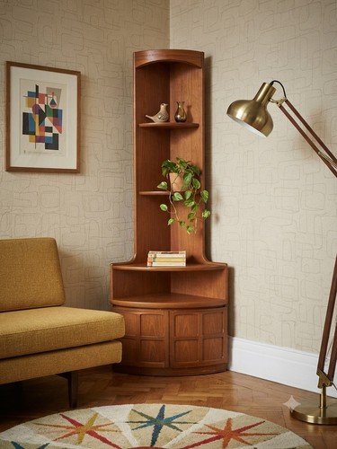 Mcm tall nathan teak corner - mcm,