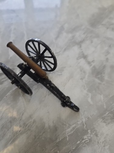 Vintage metal cannon brass - vintage,