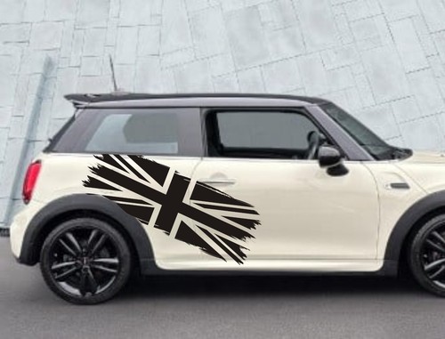 Union jack car door decals - 2x,