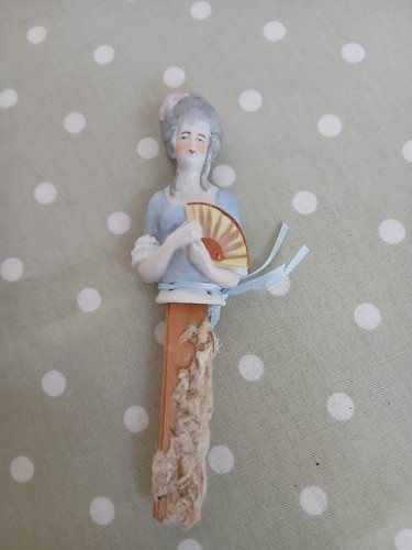 Antique pincushion doll lady - pincushion,
