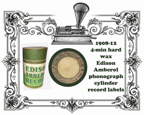 Edison gold black amberol - edison,