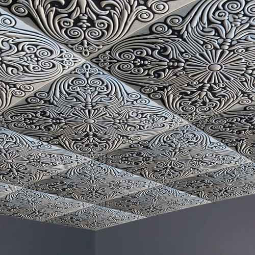 Ceiling tiles glue - ceiling, on,