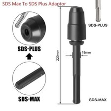 SDS Max to SDS Plus Chuck Drill Bits Converter Collet Adaptor 1PC