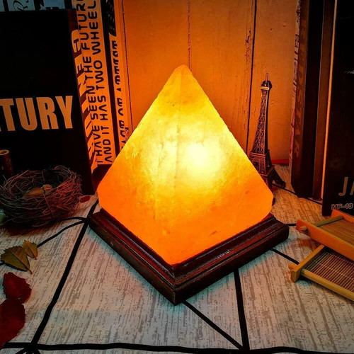 Himalayan salt lamp pyramid - himalayan,