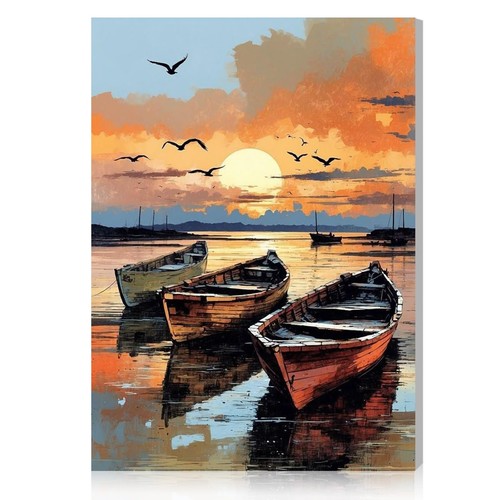 Sunset paint numbers kit - sunset,