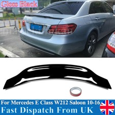 For Mercedes E Class W212 Gloss Black Rear Ducktail PSM High Kick Spoiler Wing