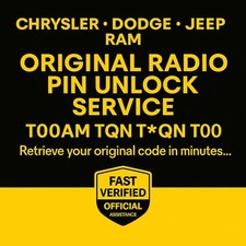 ✅ Dodge Jeep Radio Code