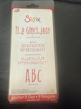 SIZZIX ALPHABET DIE 'THE