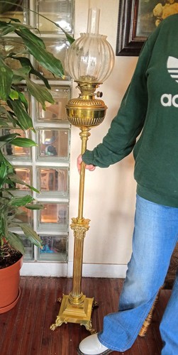 Large antique heavy cast brass - heavy,