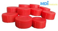 Pack of 10  Red 2.5" End Caps for Fishing Rod Tubes & Postal Tubes or Containers