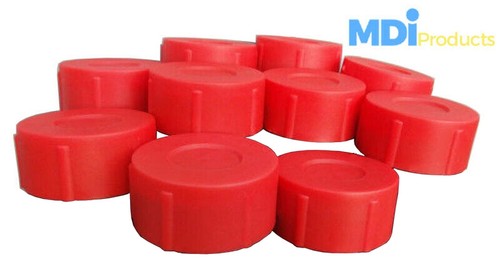 Pack red 5 end caps - pack, 2.5"
