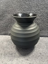 Wedgwood Black Jasper Ware / Basalt by  Nick Munro Vase 22cm H