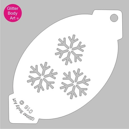 Snowflakes stencil template - ,