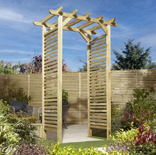 Wooden Garden Archway Stapeley Rowlinson 10 Year Guarantee Outdoor Arch Pergola