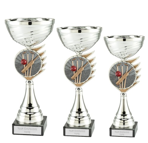 Personalised silver cricket - personalised,