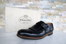Church's EU 42.5 UK 8.5 Slipper Shoes SHANGHAI Calf Black New Former RRP 990 €