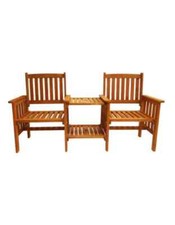 Wooden Garden Love Seat