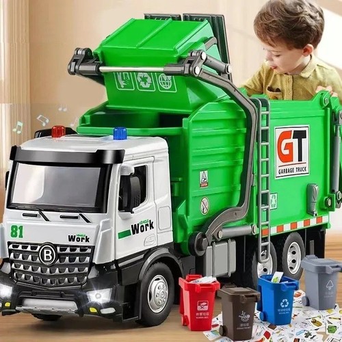 Medium size diecast garbage - size,