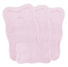 ROMANY GYPSY CARAVAN MICROFIBER WASHABLE MAT/RUG 4pcs LARGE SET, SALLY