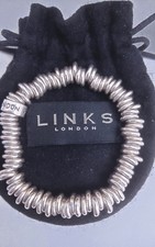 links of london sweetie bracelet,925 sterling silver,fully hallmarked,medium,58g