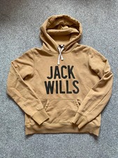 Jack Wills brown logo print hoodie size 14