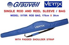 CLERANCE 853454 GRAUVELL VERTIX ROD & REEL ROD BAG 3pc BEACHCASTER ROD SLEEVE
