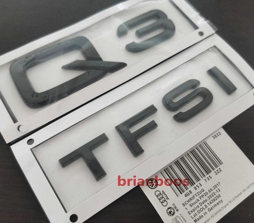 Gloss black tfsi - badge, rear